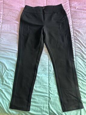 Express Black Slim Ponte Ankle Pants